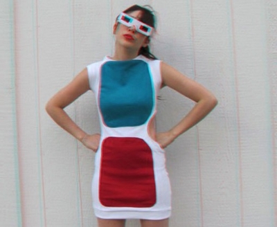 Image of a girl in 3D dress