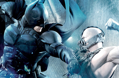 The Dark Knight Rises Batman and Bane fight